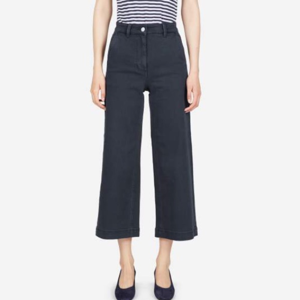 Everlane wide leg crop pant